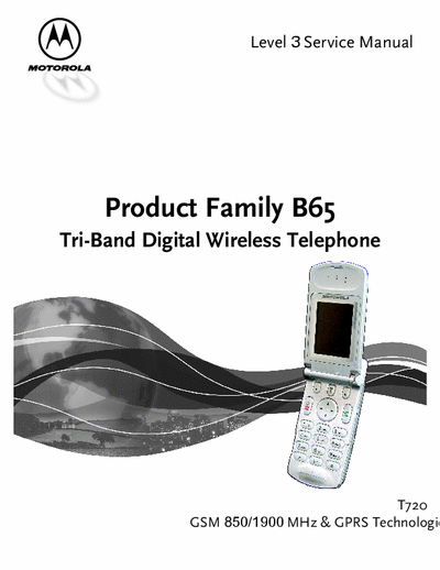 Motorola T720 Service Manual Level 3 Gsm 850/1900 Mhz GPRS, Product Family B65 - (8.538Kb) pag 56
